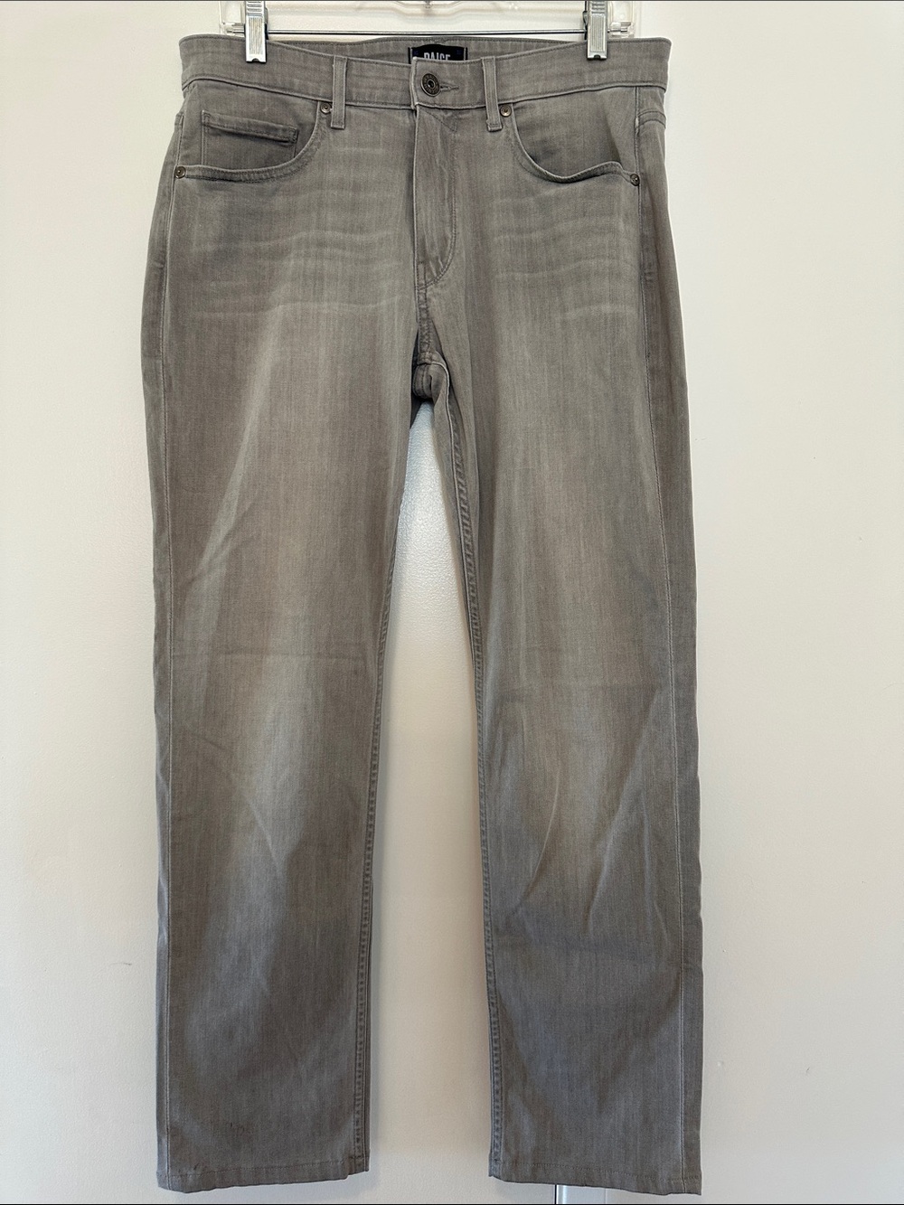 PAIGE Men's Light Gray Straight Jeans Size 31